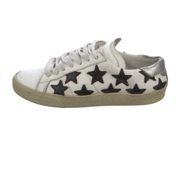Saint Laurent Leather Sneakers - Picture 1 of 5